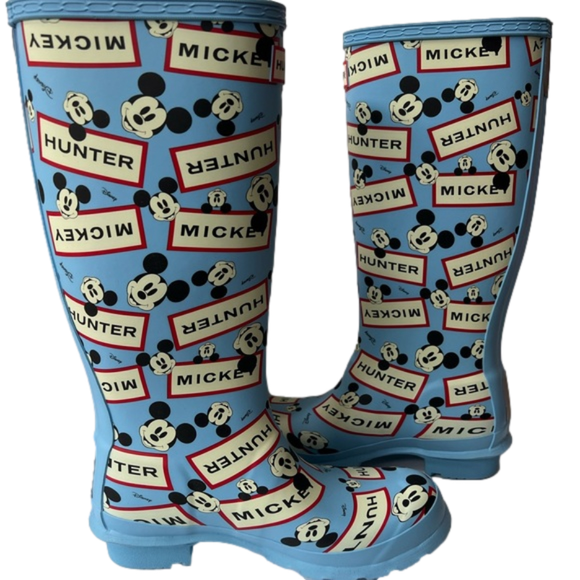 NIB Hunter Mickey Mouse Rain Boots - Picture 1 of 11